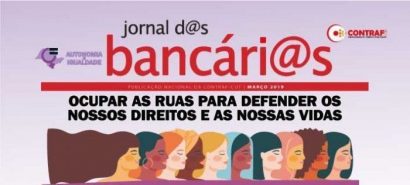 Capa do jornal das bancárias