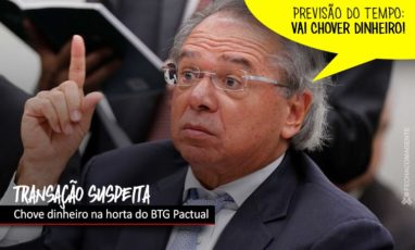 Chove dinheiro na horta do BTG Pactual